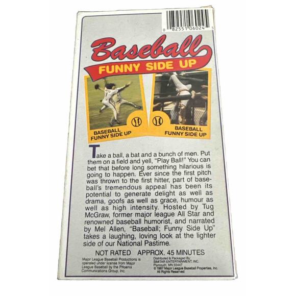 Baseball Funny Side Up VHS MLB Production Color 1987 Play Ball Tug McGraw - Picture 3 of 3